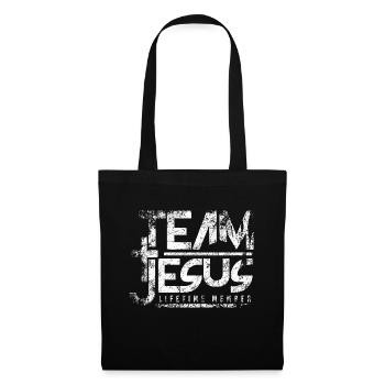 Team Jesus - Stoffbeutel - Schwarz - Vorne