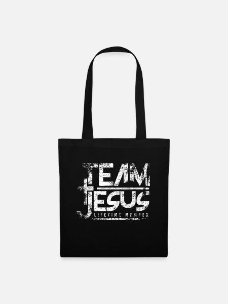 Team Jesus - Stoffbeutel - Schwarz