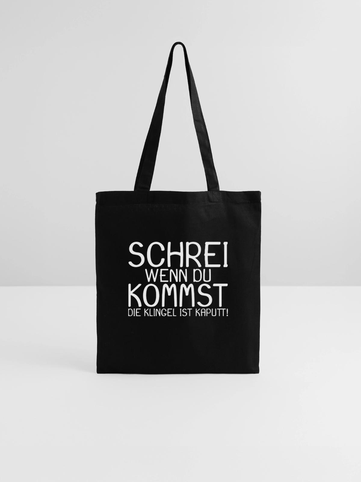 Orgasmus Versauter Spruch - Stoffbeutel - Schwarz - Vorne