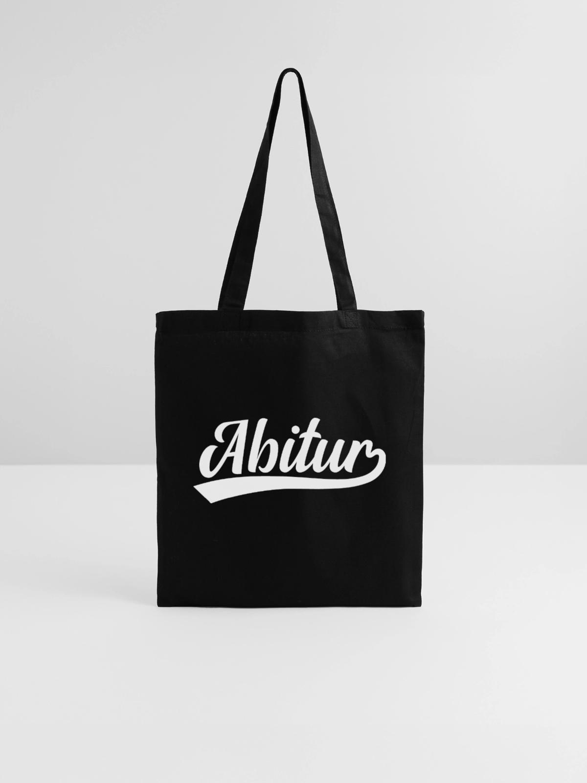 Abitur - Stoffbeutel - Schwarz - Vorne