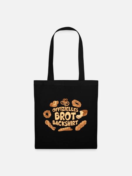 OFFIZIELLES BROT BACKSHIRT BÄCKER - Stoffbeutel - Schwarz