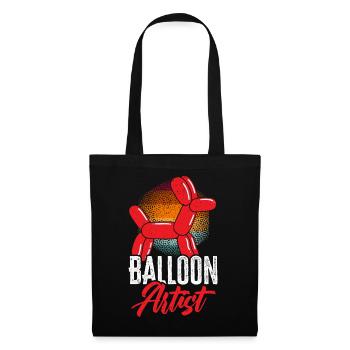 Ballonkünstler Ballonverdrehung Ballonmodellierung - Stoffbeutel - Schwarz - Vorne