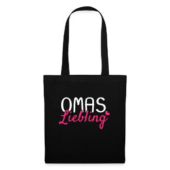 Omas Liebling - Stoffbeutel - Schwarz - Vorne
