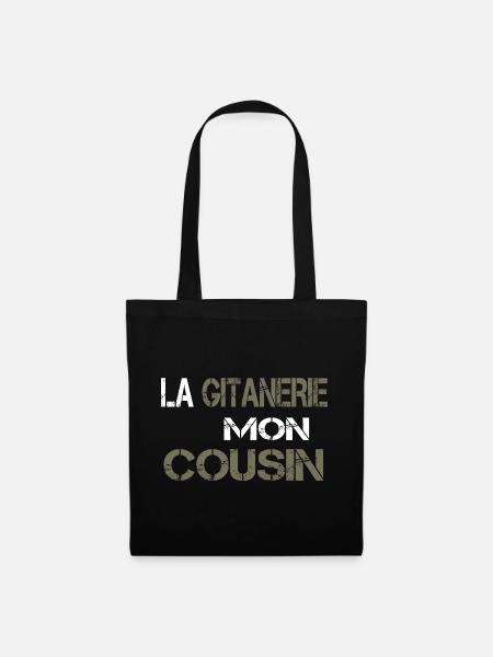 La gitanerie mon cousin - Sac en tissu - noir