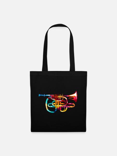 Virtuoses Kornett Orchestermusik - Stoffbeutel - Schwarz