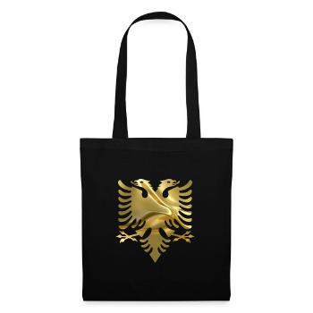 Goldener Doppeladler Emblem - Stoffbeutel - Schwarz - Vorne