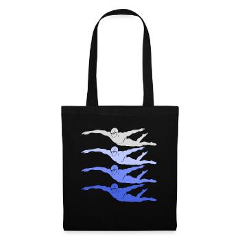 Schwimmen Schwimmsport Schwimm Schwimmer Jungen - Stoffbeutel - Schwarz - Vorne