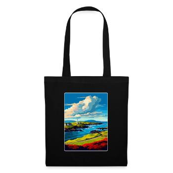 Isle Of Islay Scotland Uk Travel Poster Souvenir - Tote Bag - black - Front