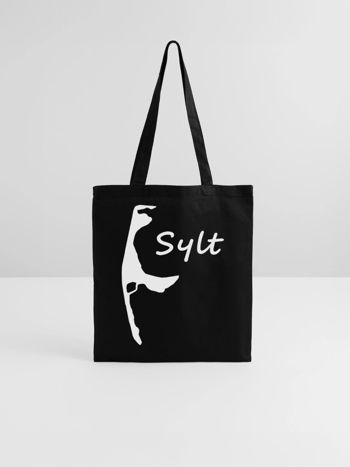 Sylt - Stoffbeutel - Schwarz - Vorne