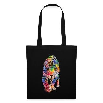 Multicolour leopard - Tote Bag - black - Front