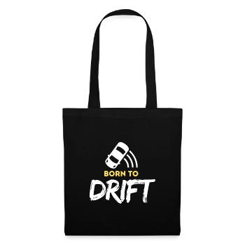 Né pour le drift - Sac en tissu - noir - Devant