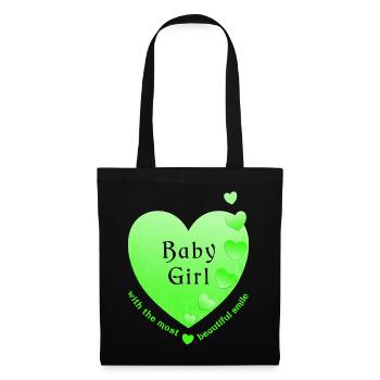 girl baby girl - Stoffbeutel - Schwarz - Vorne