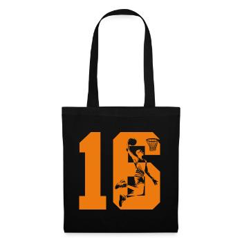 NUMBER 16 BASKETBALL 16TH BIRTHDAY - Tote Bag - black - Front