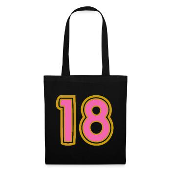 18. 18 YEARS OLD. 18th ANNIVERSARY - Tote Bag - black - Front