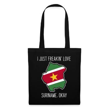 Farbenfroher Suriname Regenwald - Stoffbeutel - Schwarz - Vorne