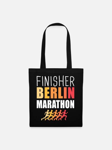 Finisher Berlin Marathon – Lauf & Leistung - Stoffbeutel - Schwarz