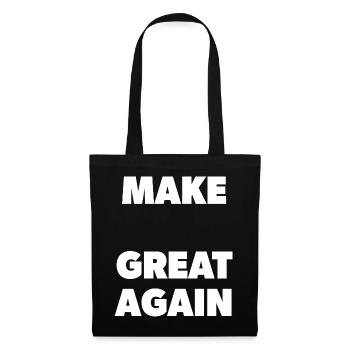 Make "Your Word" Great Again - Schablone - Stoffbeutel - Schwarz - Vorne