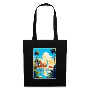 Palma De Mallorca Spanien Vintage Reiseplakat WPA - Stoffbeutel - Schwarz - Vorne