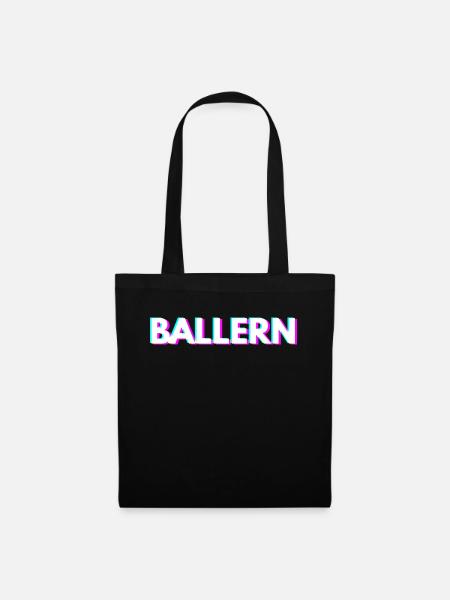 Ballern Techno Rave Raver - Stoffbeutel - Schwarz