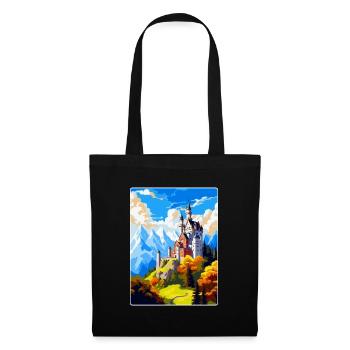 Neuschwanstein Castle Germany Travel Poster WPA - Tote Bag - black - Front