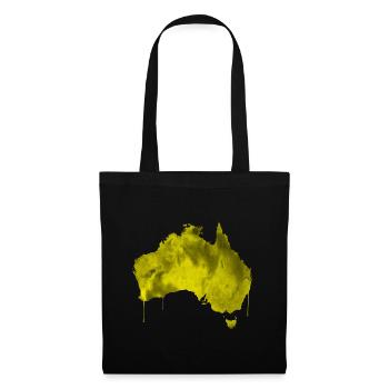 australien - Stoffbeutel - Schwarz - Vorne
