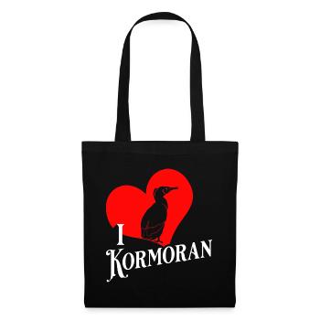 Geheimnisvoller Kormoran Meeresvogel - Stoffbeutel - Schwarz - Vorne