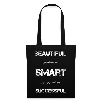 beautiful successful smart - Stoffbeutel - Schwarz - Vorne