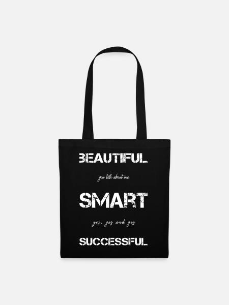beautiful successful smart - Stoffbeutel - Schwarz