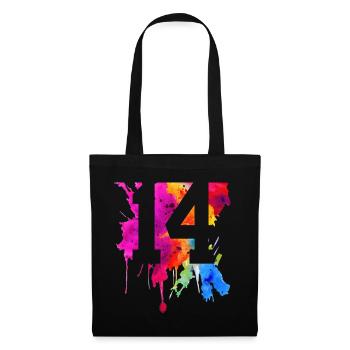 14 YEARS 14TH BIRTHDAY - Tote Bag - black - Front