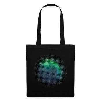 Polarlicht Nordlichter Aurora Borealis - Stoffbeutel - Schwarz - Vorne