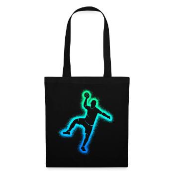 Handballspieler Handballer Herren Handball Jungen - Stoffbeutel - Schwarz - Vorne