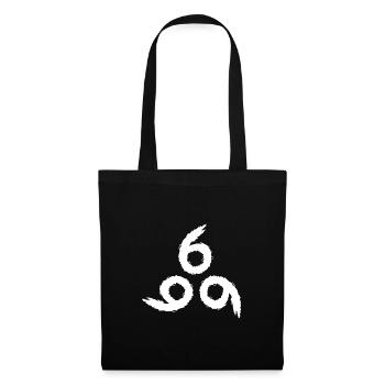 666 Satan Symbol - Stoffbeutel - Schwarz - Vorne
