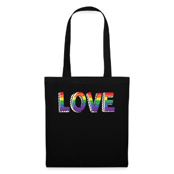 LGBTQ - Stoffbeutel - Schwarz - Vorne