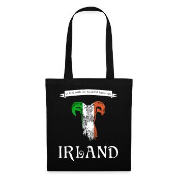 Ireland Irland irisch - Stoffbeutel - Schwarz - Vorne