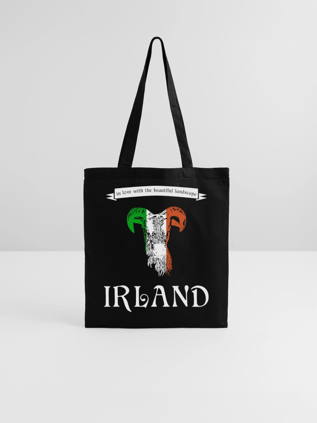 Ireland Irland irisch - Stoffbeutel - Schwarz - Vorne