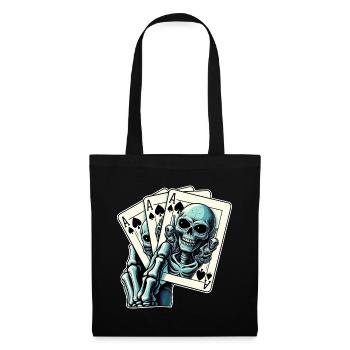 Jeu de cartes Alien - Sac en tissu - noir - Devant