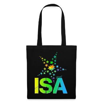 Isa Geburtstag Isabell - Stoffbeutel - Schwarz - Vorne