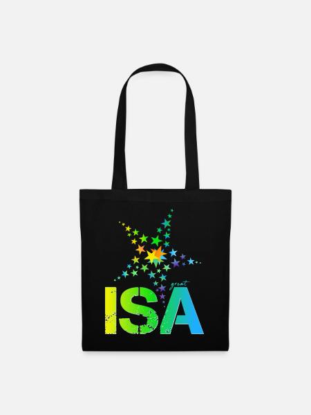 Isa Geburtstag Isabell - Stoffbeutel - Schwarz