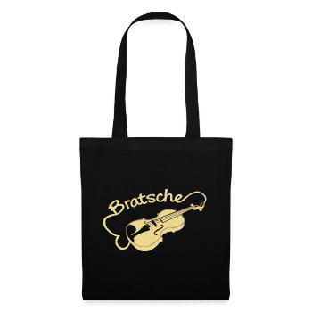 Bratsche - Stoffbeutel - Schwarz - Vorne