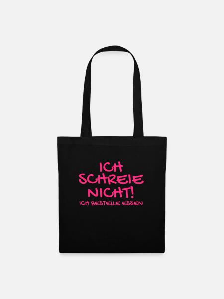 Baby Babysprüche - Stoffbeutel - Schwarz