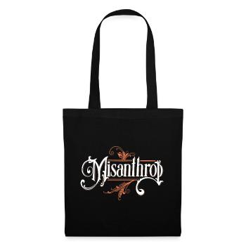 Misanthrop Ornamentenschrift - Stoffbeutel - Schwarz - Vorne