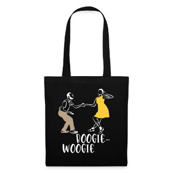 Fetziger Boogie-Woogie Tanzabend - Stoffbeutel - Schwarz - Vorne