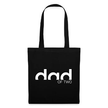 DAD OF TWO - Stoffbeutel - Schwarz - Vorne