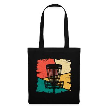 Disc Golf Spieler Discgolfer Vintage Discgolf - Stoffbeutel - Schwarz - Vorne