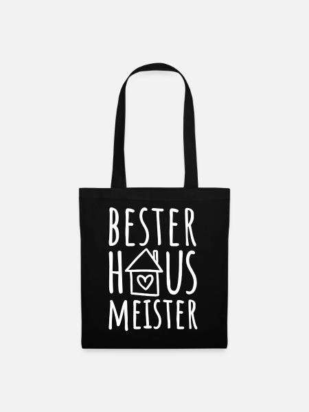 Bester Hausmeister - Stoffbeutel - Schwarz
