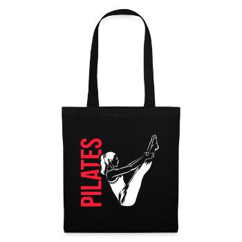 Energievolle Pilates Rumpfkraft - Stoffbeutel - Schwarz - Vorne