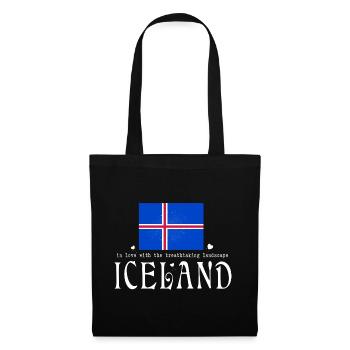 Iceland - Stoffbeutel - Schwarz - Vorne