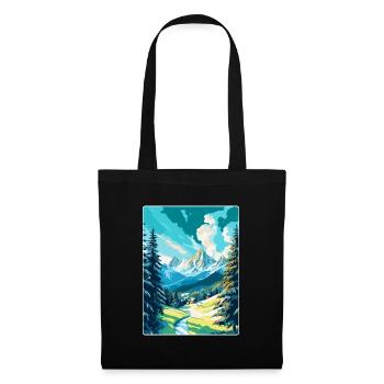 St Moritz Switzerland Vintage Travel Poster WPA - Tote Bag - black - Front