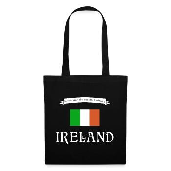 Ireland Irland - Stoffbeutel - Schwarz - Vorne