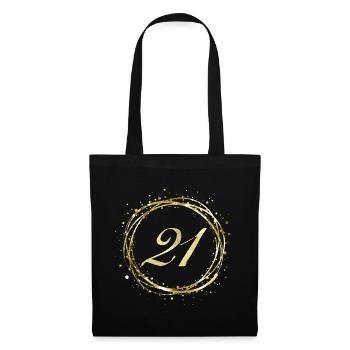 21 - Stoffbeutel - Schwarz - Vorne